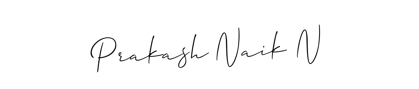 Also we have Prakash Naik N name is the best signature style. Create professional handwritten signature collection using Allison_Script autograph style. Prakash Naik N signature style 2 images and pictures png