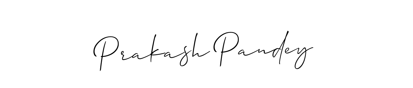 Also we have Prakash Pandey name is the best signature style. Create professional handwritten signature collection using Allison_Script autograph style. Prakash Pandey signature style 2 images and pictures png