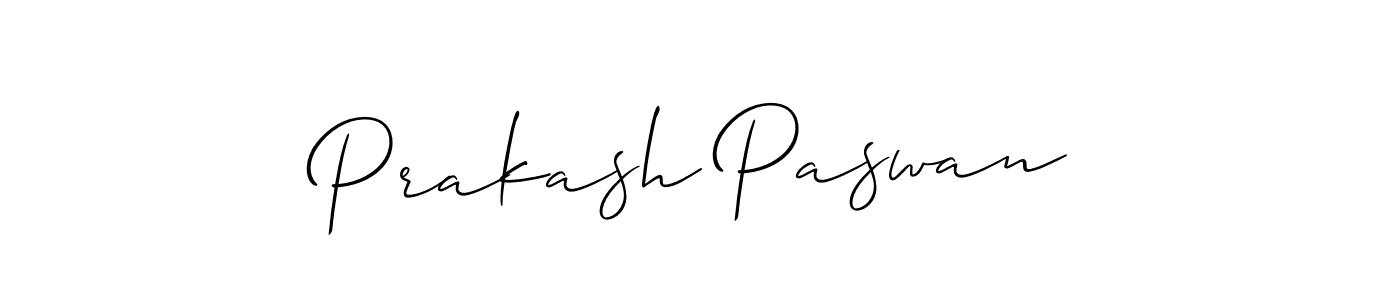 The best way (Allison_Script) to make a short signature is to pick only two or three words in your name. The name Prakash Paswan include a total of six letters. For converting this name. Prakash Paswan signature style 2 images and pictures png