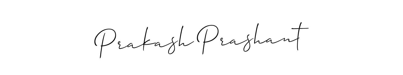 You should practise on your own different ways (Allison_Script) to write your name (Prakash Prashant) in signature. don't let someone else do it for you. Prakash Prashant signature style 2 images and pictures png