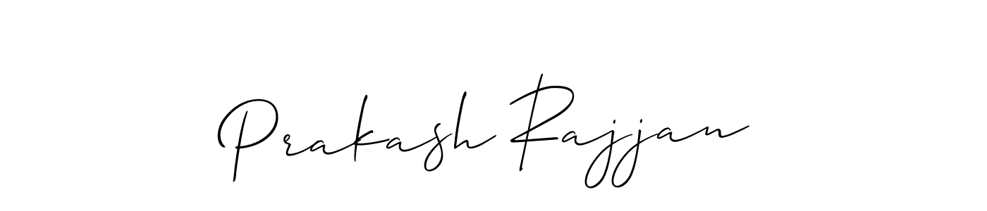 Allison_Script is a professional signature style that is perfect for those who want to add a touch of class to their signature. It is also a great choice for those who want to make their signature more unique. Get Prakash Rajjan name to fancy signature for free. Prakash Rajjan signature style 2 images and pictures png