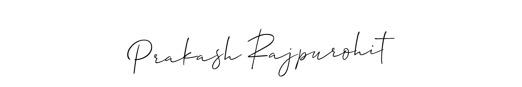 Prakash Rajpurohit stylish signature style. Best Handwritten Sign (Allison_Script) for my name. Handwritten Signature Collection Ideas for my name Prakash Rajpurohit. Prakash Rajpurohit signature style 2 images and pictures png