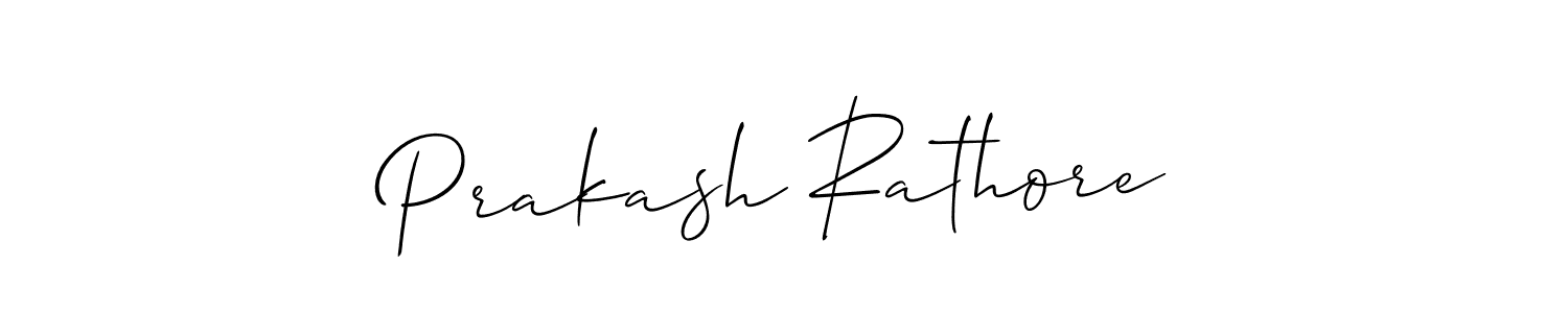 Make a short Prakash Rathore signature style. Manage your documents anywhere anytime using Allison_Script. Create and add eSignatures, submit forms, share and send files easily. Prakash Rathore signature style 2 images and pictures png