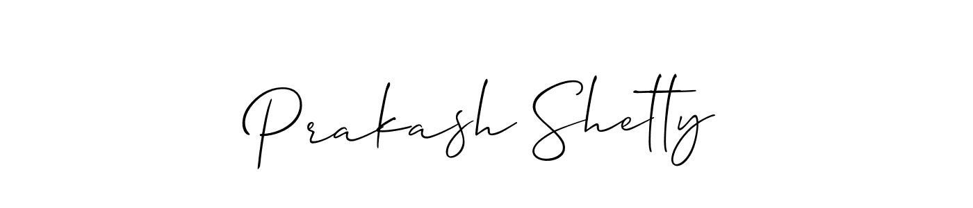 Make a short Prakash Shetty signature style. Manage your documents anywhere anytime using Allison_Script. Create and add eSignatures, submit forms, share and send files easily. Prakash Shetty signature style 2 images and pictures png