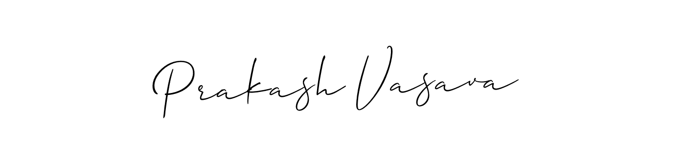 Similarly Allison_Script is the best handwritten signature design. Signature creator online .You can use it as an online autograph creator for name Prakash Vasava. Prakash Vasava signature style 2 images and pictures png