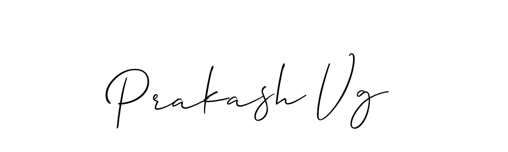 The best way (Allison_Script) to make a short signature is to pick only two or three words in your name. The name Prakash Vg include a total of six letters. For converting this name. Prakash Vg signature style 2 images and pictures png