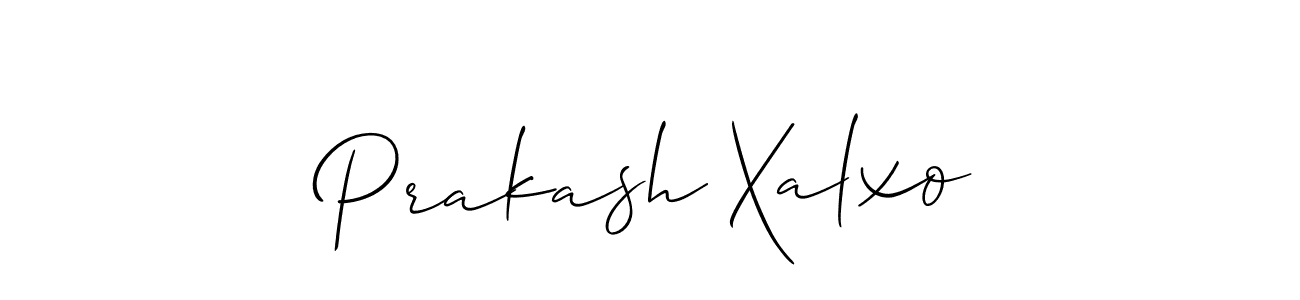 How to make Prakash Xalxo signature? Allison_Script is a professional autograph style. Create handwritten signature for Prakash Xalxo name. Prakash Xalxo signature style 2 images and pictures png