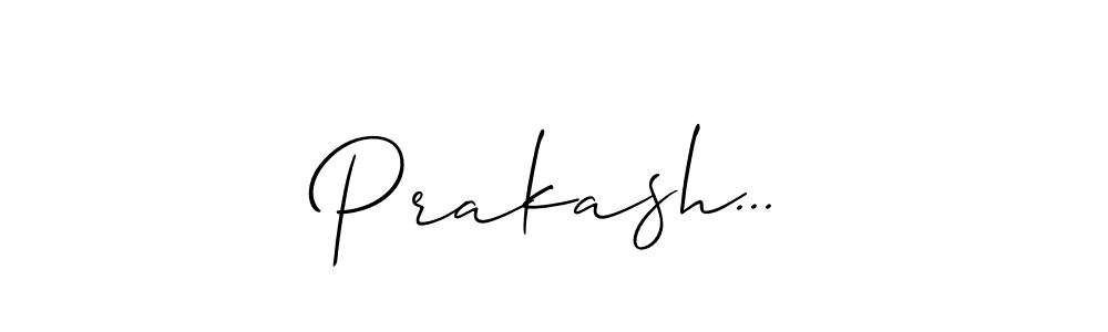 Also You can easily find your signature by using the search form. We will create Prakash... name handwritten signature images for you free of cost using Allison_Script sign style. Prakash... signature style 2 images and pictures png