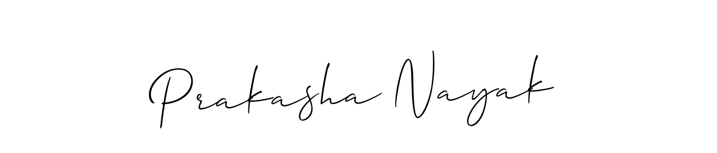 You should practise on your own different ways (Allison_Script) to write your name (Prakasha Nayak) in signature. don't let someone else do it for you. Prakasha Nayak signature style 2 images and pictures png