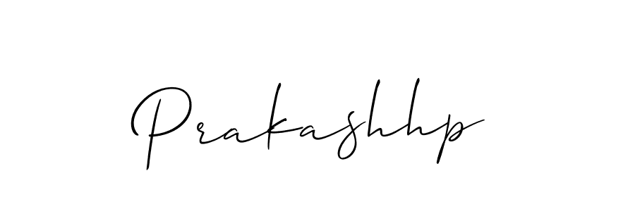 Design your own signature with our free online signature maker. With this signature software, you can create a handwritten (Allison_Script) signature for name Prakashhp. Prakashhp signature style 2 images and pictures png