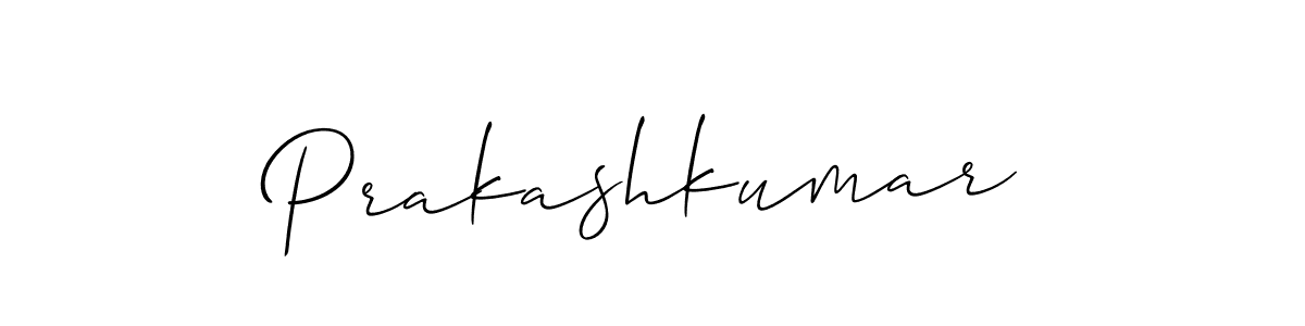 Allison_Script is a professional signature style that is perfect for those who want to add a touch of class to their signature. It is also a great choice for those who want to make their signature more unique. Get Prakashkumar name to fancy signature for free. Prakashkumar signature style 2 images and pictures png