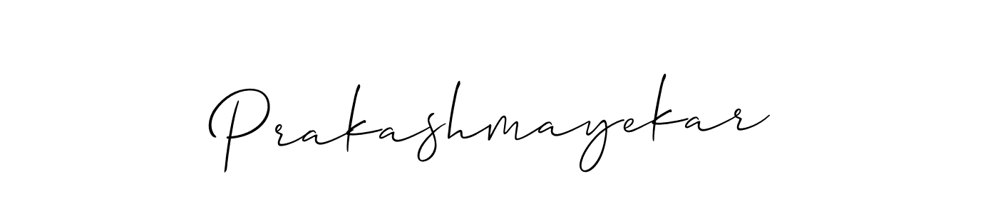 Create a beautiful signature design for name Prakashmayekar. With this signature (Allison_Script) fonts, you can make a handwritten signature for free. Prakashmayekar signature style 2 images and pictures png