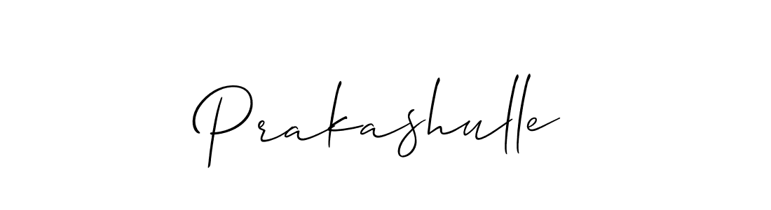 Create a beautiful signature design for name Prakashulle. With this signature (Allison_Script) fonts, you can make a handwritten signature for free. Prakashulle signature style 2 images and pictures png