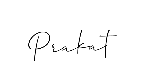 if you are searching for the best signature style for your name Prakat. so please give up your signature search. here we have designed multiple signature styles  using Allison_Script. Prakat signature style 2 images and pictures png