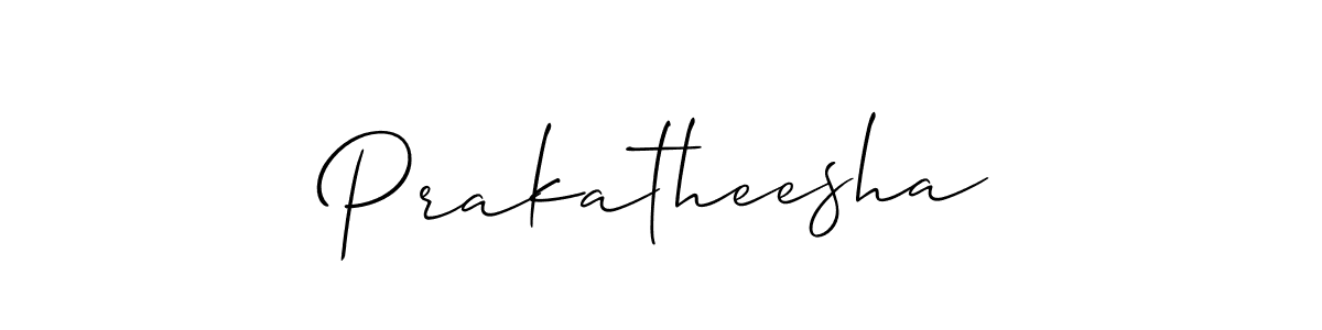 Make a short Prakatheesha signature style. Manage your documents anywhere anytime using Allison_Script. Create and add eSignatures, submit forms, share and send files easily. Prakatheesha signature style 2 images and pictures png