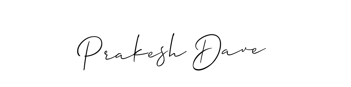 Prakesh Dave stylish signature style. Best Handwritten Sign (Allison_Script) for my name. Handwritten Signature Collection Ideas for my name Prakesh Dave. Prakesh Dave signature style 2 images and pictures png