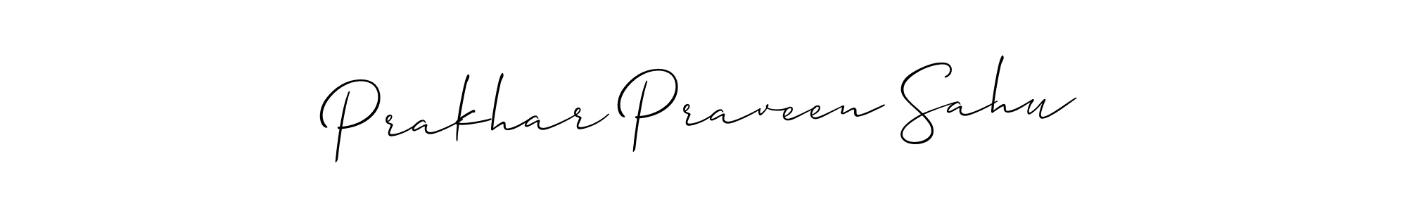 It looks lik you need a new signature style for name Prakhar Praveen Sahu. Design unique handwritten (Allison_Script) signature with our free signature maker in just a few clicks. Prakhar Praveen Sahu signature style 2 images and pictures png