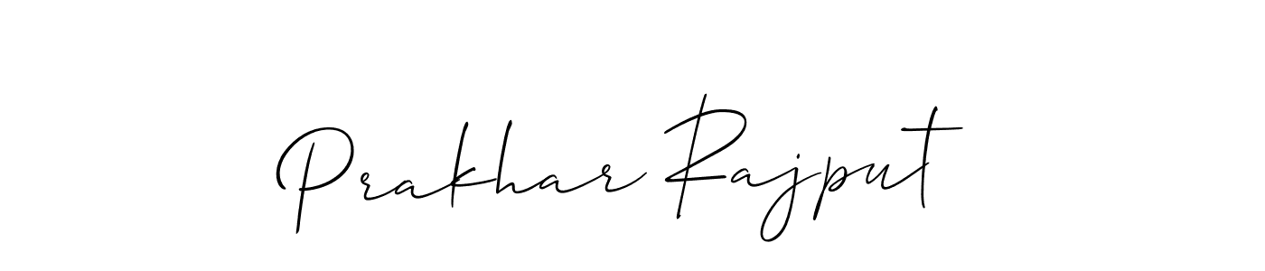 It looks lik you need a new signature style for name Prakhar Rajput. Design unique handwritten (Allison_Script) signature with our free signature maker in just a few clicks. Prakhar Rajput signature style 2 images and pictures png