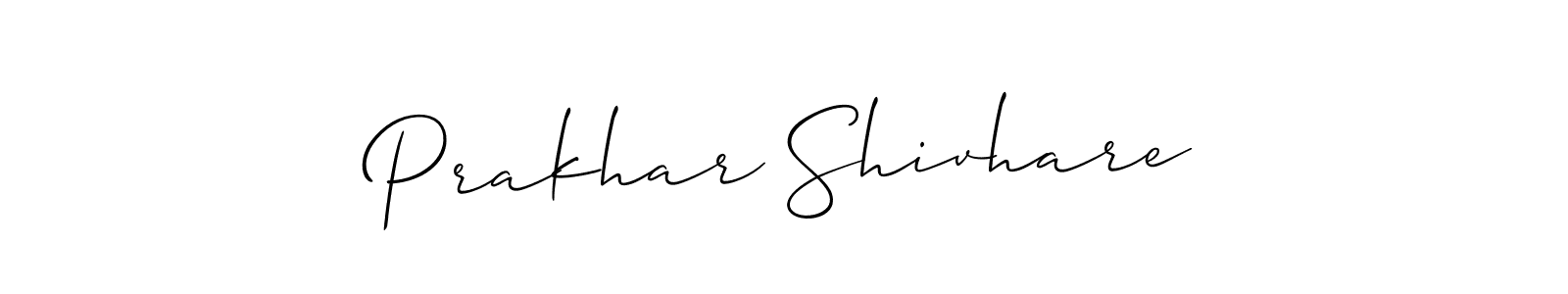 Design your own signature with our free online signature maker. With this signature software, you can create a handwritten (Allison_Script) signature for name Prakhar Shivhare. Prakhar Shivhare signature style 2 images and pictures png