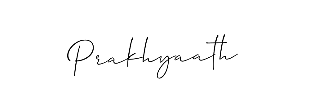 if you are searching for the best signature style for your name Prakhyaath. so please give up your signature search. here we have designed multiple signature styles  using Allison_Script. Prakhyaath signature style 2 images and pictures png