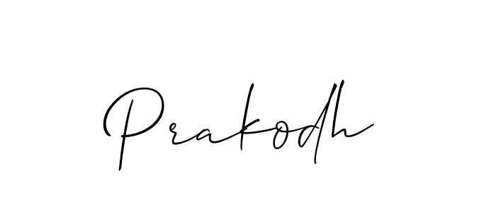 How to make Prakodh name signature. Use Allison_Script style for creating short signs online. This is the latest handwritten sign. Prakodh signature style 2 images and pictures png