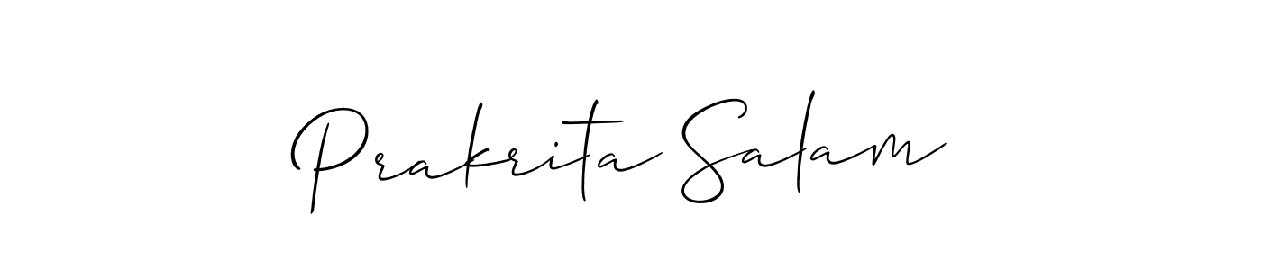 You can use this online signature creator to create a handwritten signature for the name Prakrita Salam. This is the best online autograph maker. Prakrita Salam signature style 2 images and pictures png