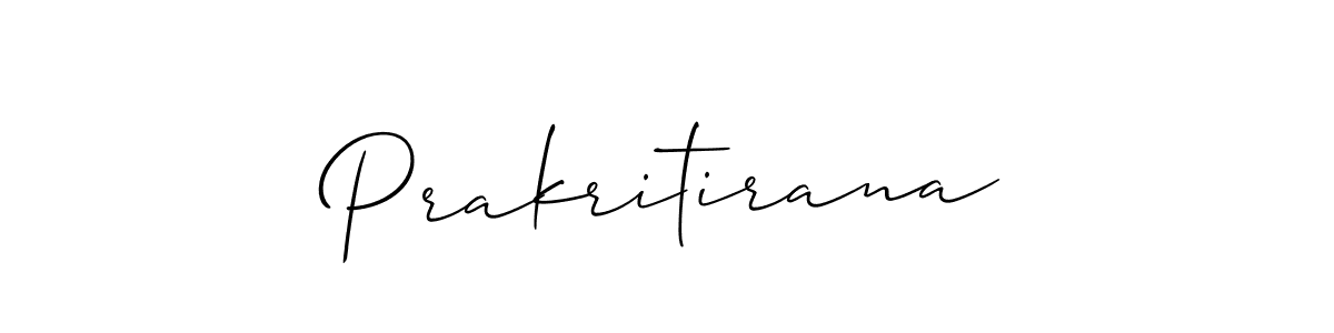 You should practise on your own different ways (Allison_Script) to write your name (Prakritirana) in signature. don't let someone else do it for you. Prakritirana signature style 2 images and pictures png