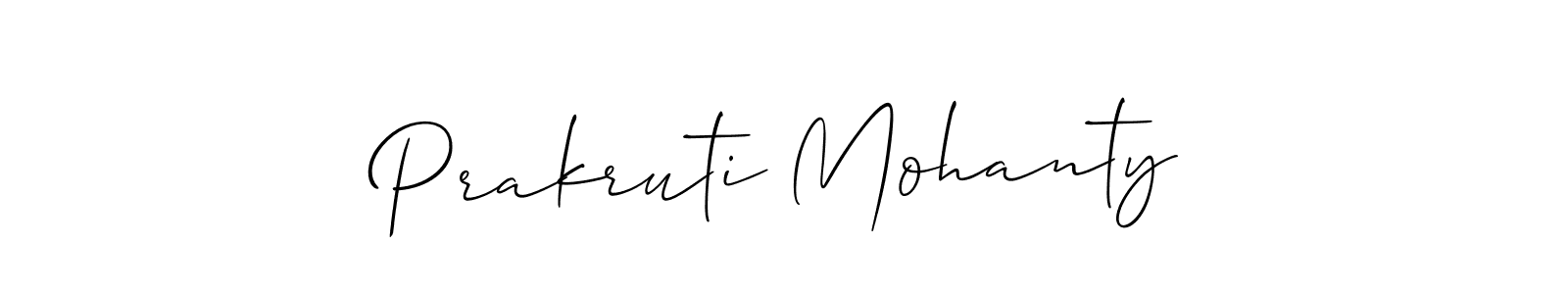 Prakruti Mohanty stylish signature style. Best Handwritten Sign (Allison_Script) for my name. Handwritten Signature Collection Ideas for my name Prakruti Mohanty. Prakruti Mohanty signature style 2 images and pictures png