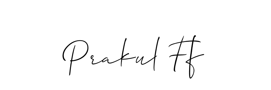 Best and Professional Signature Style for Prakul Ff. Allison_Script Best Signature Style Collection. Prakul Ff signature style 2 images and pictures png