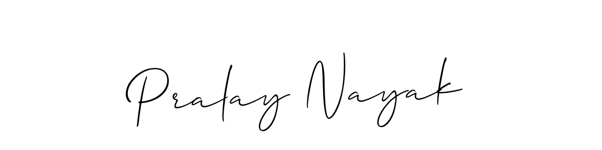 How to Draw Pralay Nayak signature style? Allison_Script is a latest design signature styles for name Pralay Nayak. Pralay Nayak signature style 2 images and pictures png