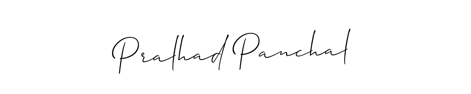 It looks lik you need a new signature style for name Pralhad Panchal. Design unique handwritten (Allison_Script) signature with our free signature maker in just a few clicks. Pralhad Panchal signature style 2 images and pictures png