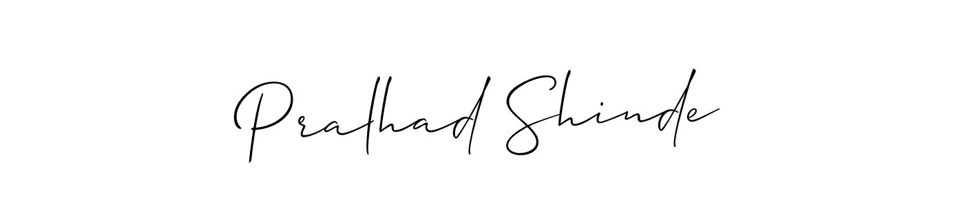 You should practise on your own different ways (Allison_Script) to write your name (Pralhad Shinde) in signature. don't let someone else do it for you. Pralhad Shinde signature style 2 images and pictures png