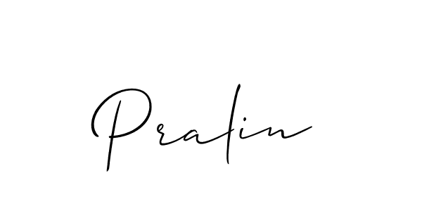 Make a beautiful signature design for name Pralin. Use this online signature maker to create a handwritten signature for free. Pralin signature style 2 images and pictures png