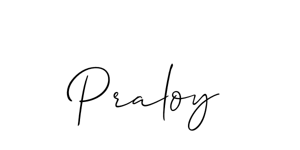 Best and Professional Signature Style for Praloy. Allison_Script Best Signature Style Collection. Praloy signature style 2 images and pictures png