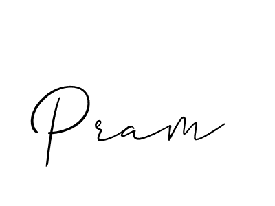 Design your own signature with our free online signature maker. With this signature software, you can create a handwritten (Allison_Script) signature for name Pram. Pram signature style 2 images and pictures png