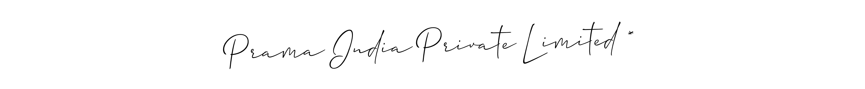 if you are searching for the best signature style for your name Prama India Private Limited *. so please give up your signature search. here we have designed multiple signature styles  using Allison_Script. Prama India Private Limited * signature style 2 images and pictures png