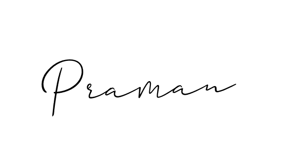 Allison_Script is a professional signature style that is perfect for those who want to add a touch of class to their signature. It is also a great choice for those who want to make their signature more unique. Get Praman name to fancy signature for free. Praman signature style 2 images and pictures png