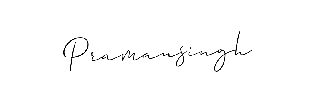 You should practise on your own different ways (Allison_Script) to write your name (Pramansingh) in signature. don't let someone else do it for you. Pramansingh signature style 2 images and pictures png