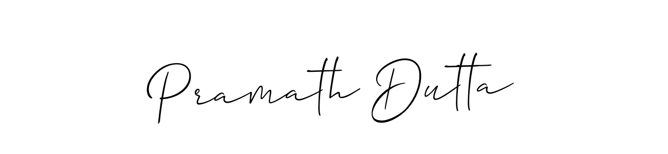 Also we have Pramath Dutta name is the best signature style. Create professional handwritten signature collection using Allison_Script autograph style. Pramath Dutta signature style 2 images and pictures png