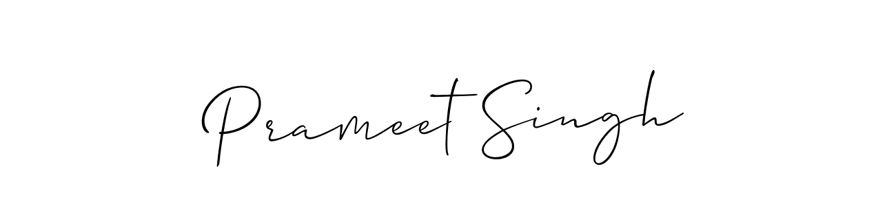Also we have Prameet Singh name is the best signature style. Create professional handwritten signature collection using Allison_Script autograph style. Prameet Singh signature style 2 images and pictures png