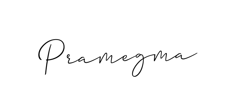 How to make Pramegma signature? Allison_Script is a professional autograph style. Create handwritten signature for Pramegma name. Pramegma signature style 2 images and pictures png