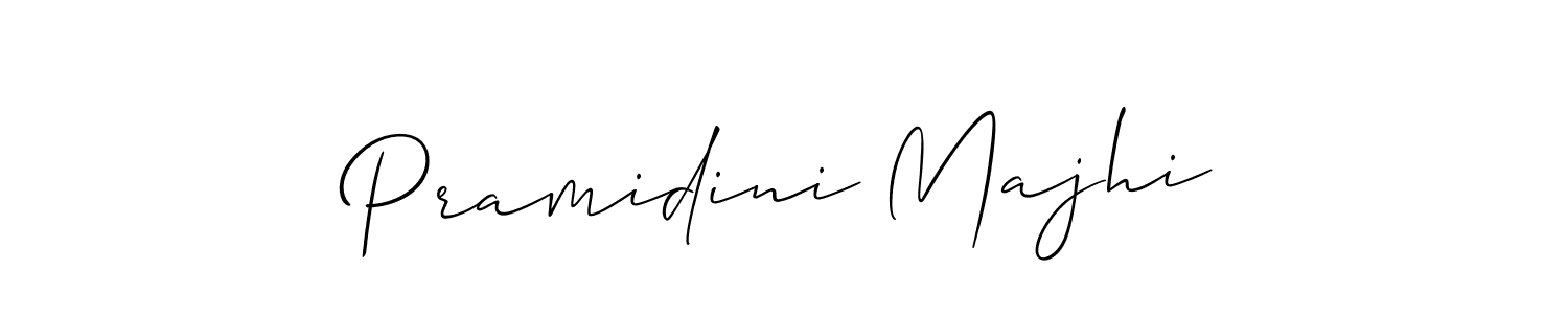 Create a beautiful signature design for name Pramidini Majhi. With this signature (Allison_Script) fonts, you can make a handwritten signature for free. Pramidini Majhi signature style 2 images and pictures png