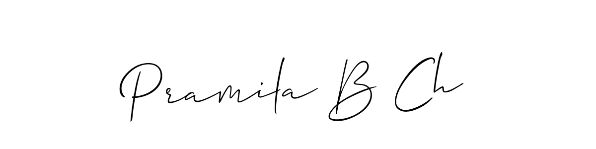 You can use this online signature creator to create a handwritten signature for the name Pramila B Ch. This is the best online autograph maker. Pramila B Ch signature style 2 images and pictures png