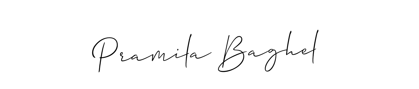 Also You can easily find your signature by using the search form. We will create Pramila Baghel name handwritten signature images for you free of cost using Allison_Script sign style. Pramila Baghel signature style 2 images and pictures png