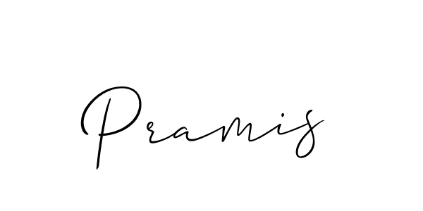 Design your own signature with our free online signature maker. With this signature software, you can create a handwritten (Allison_Script) signature for name Pramis. Pramis signature style 2 images and pictures png