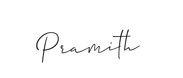 The best way (Allison_Script) to make a short signature is to pick only two or three words in your name. The name Pramith include a total of six letters. For converting this name. Pramith signature style 2 images and pictures png