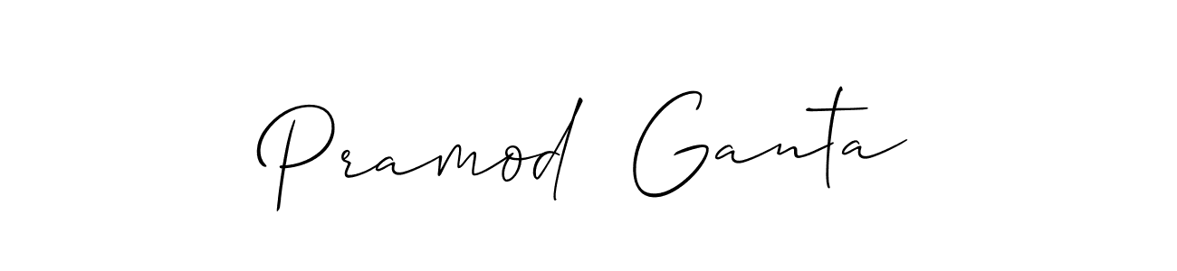 Use a signature maker to create a handwritten signature online. With this signature software, you can design (Allison_Script) your own signature for name Pramod  Ganta. Pramod  Ganta signature style 2 images and pictures png