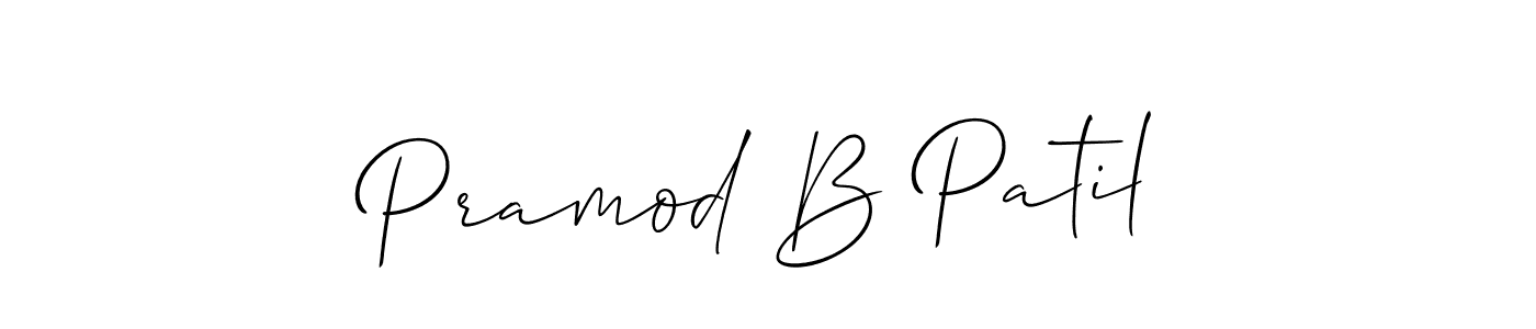 Also You can easily find your signature by using the search form. We will create Pramod B Patil name handwritten signature images for you free of cost using Allison_Script sign style. Pramod B Patil signature style 2 images and pictures png