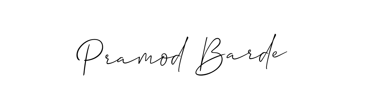 It looks lik you need a new signature style for name Pramod Barde. Design unique handwritten (Allison_Script) signature with our free signature maker in just a few clicks. Pramod Barde signature style 2 images and pictures png