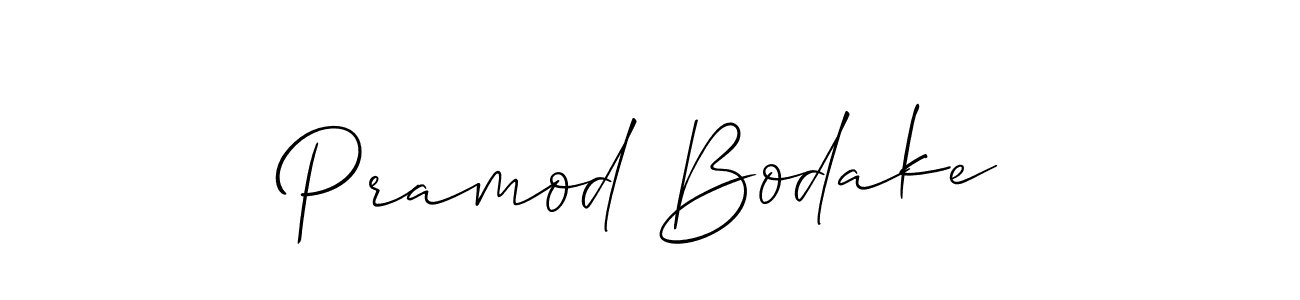 This is the best signature style for the Pramod Bodake name. Also you like these signature font (Allison_Script). Mix name signature. Pramod Bodake signature style 2 images and pictures png